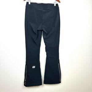 Obermeyer fleece flare snow ski pants Women’s size 10 ankle zip nylon in black